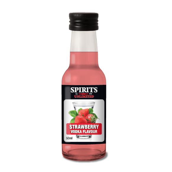 Spirits Unlimited Vodka Fruit Strawberry Essence 50mL (Flavours 1L of Neutral Spirit) - Distillery King Australia