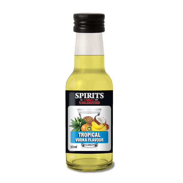 Spirits Unlimited Vodka Fruit Tropical Essence 50mL (Flavours 1L of Neutral Spirit) - Distillery King Australia