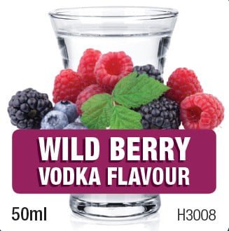Spirits Unlimited Vodka Fruit Wildberry Essence 50mL (Flavours 1L of Neutral Spirit) - Distillery King Australia