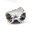 Stainless equal tee with internal 1 inch BSP thread