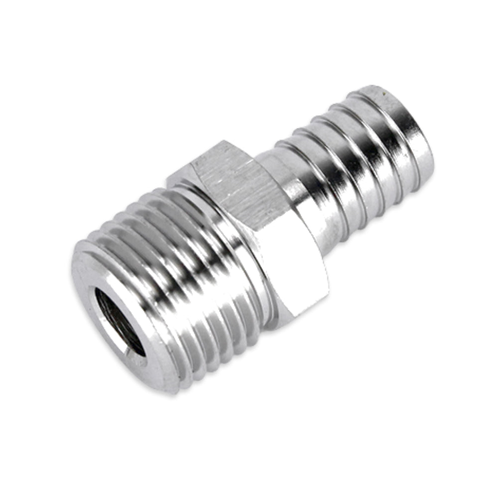 Stainless steel hosetail barb 1/2 BSP to 13mm