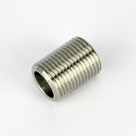 Stainless steel pipe nipple, external 1/2 inch BSP thread