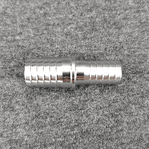 Stainless steel barbed hose splicer 10mm to 13mm