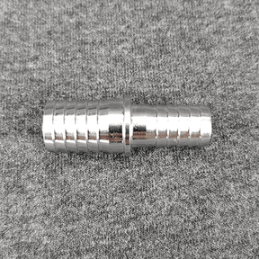 Stainless steel barbed hose splicer 10mm to 13mm