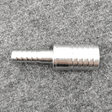 Stainless steel splicer, 6mm barb x 13mm barb