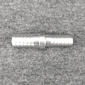 Stainless steel barbed hose splicer 8mm to 10mm