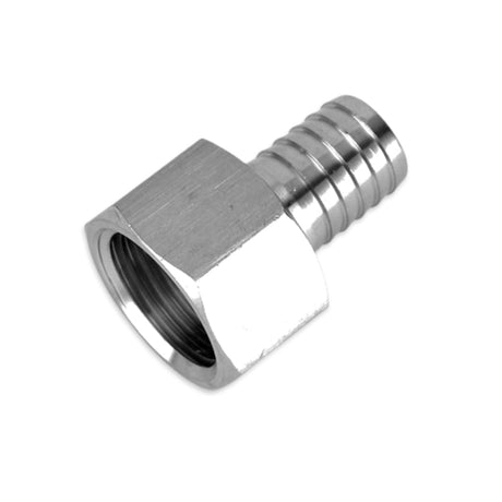 Stainless steel barb, 13mm x 1/2 inch BSP female