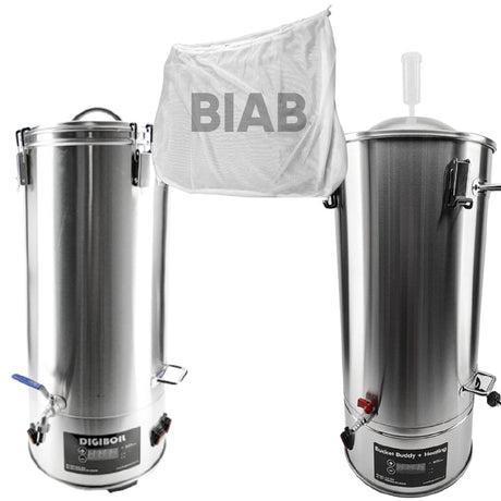 Stainless steel duo deal, DigiBoil 35L BIAB and 35L SS Bucket Buddy