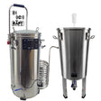 Stainless steel duo deal, WiFi 35L BrewZilla Gen 4 and 32L conical fermenter