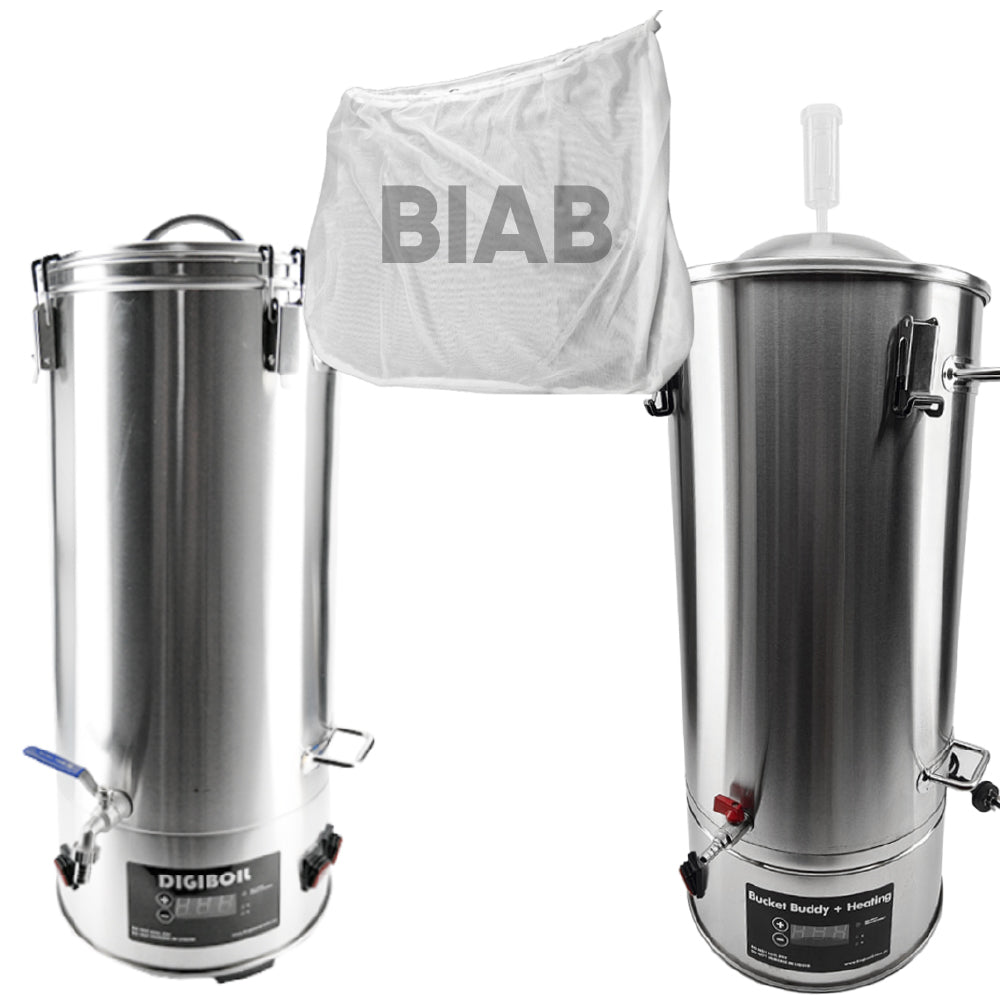 Stainless steel duo deal, DigiBoil 35L BIAB and 35L SS Bucket Buddy