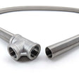 Stainless steel helix coil, 1m, with tee