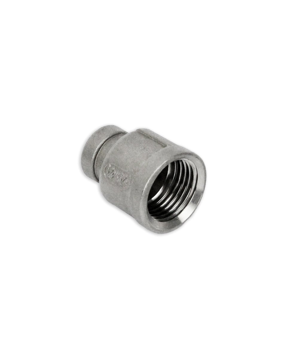 Stainless Steel Reducing Socket - 1/4 Inch x 1/2 Inch
