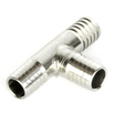 Stainless steel tee fitting with 10mm barb