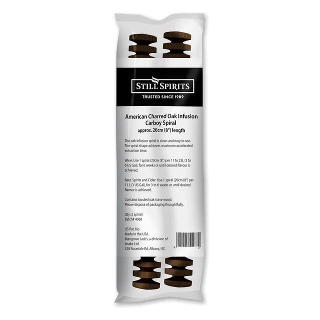 Still Spirits American Charred Oak Carboy Spiral - Distillery King Australia