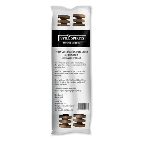 Still Spirits French Oak Medium Toast Carboy Spiral - Distillery King Australia