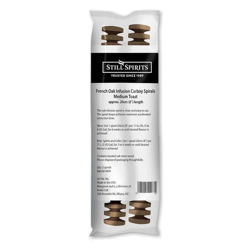 Still Spirits French Oak Medium Toast Carboy Spiral - Distillery King Australia