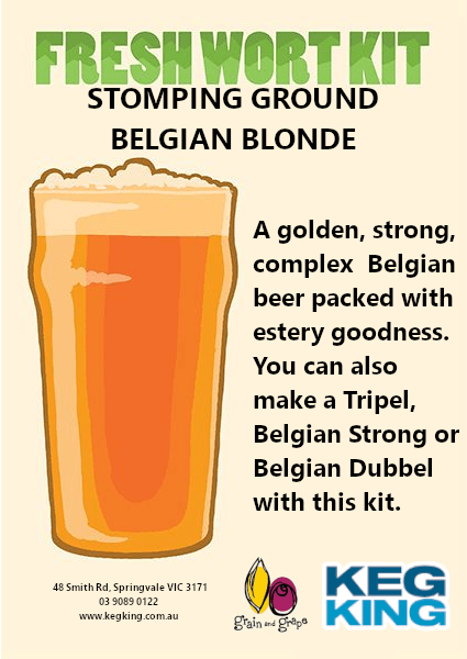 Stomping Ground Belgian Blonde fresh wort kit