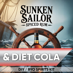 Sunken Sailor Spiced Rum and Diet Cola DIY BYO keg kit