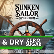 Sunken Sailor Spiced Rum and Dry Zero Sugar DIY BYO spirits keg kit