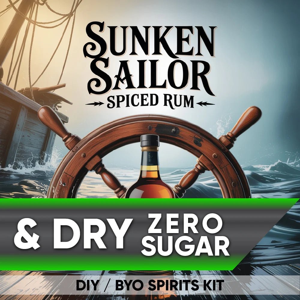 Sunken Sailor Spiced Rum and Dry Zero Sugar DIY BYO spirits keg kit