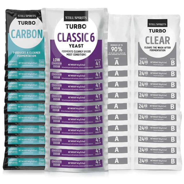 T500 Classic 6 Yeast, Carbon & Clear 10 Pack - Distillery King Australia