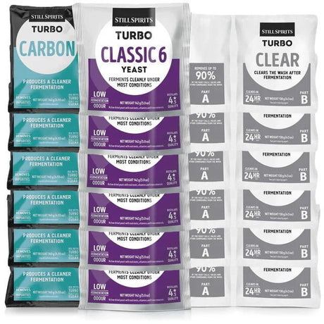 T500 Classic 6 Yeast, Carbon & Clear 6 Pack - Distillery King Australia