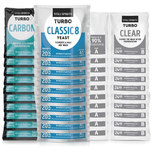 T500 Classic 8 Yeast, Carbon & Clear 10 Pack - Distillery King Australia