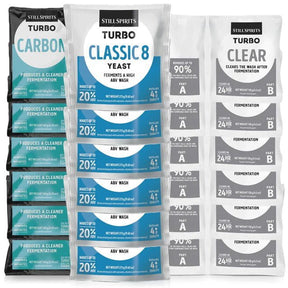 T500 Classic 8 Yeast, Carbon & Clear 6 Pack - Distillery King Australia