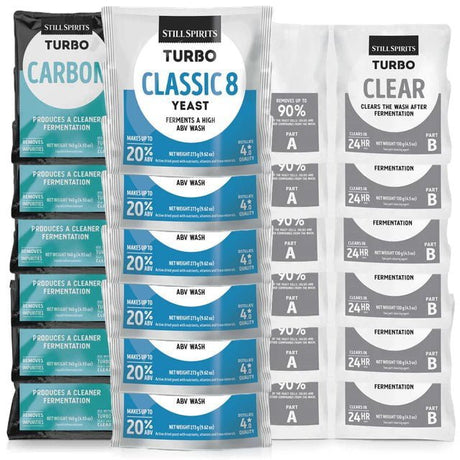 T500 Classic 8 Yeast, Carbon & Clear 6 Pack - Distillery King Australia