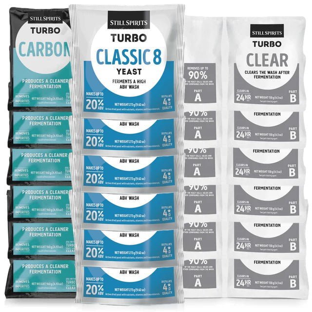 T500 Classic 8 Yeast, Carbon & Clear 6 Pack - Distillery King Australia