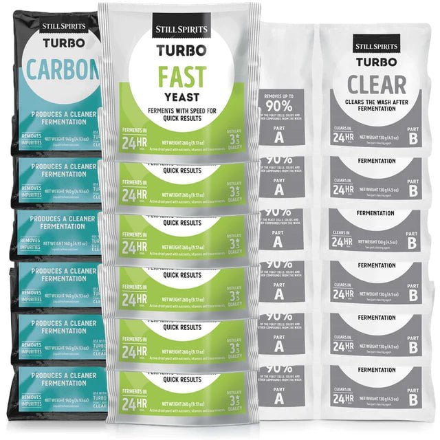 T500 Fast Yeast, Carbon & Clear 6 Pack - Distillery King Australia