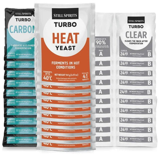 T500 Heat Yeast, Carbon & Clear 10 Pack - Distillery King Australia