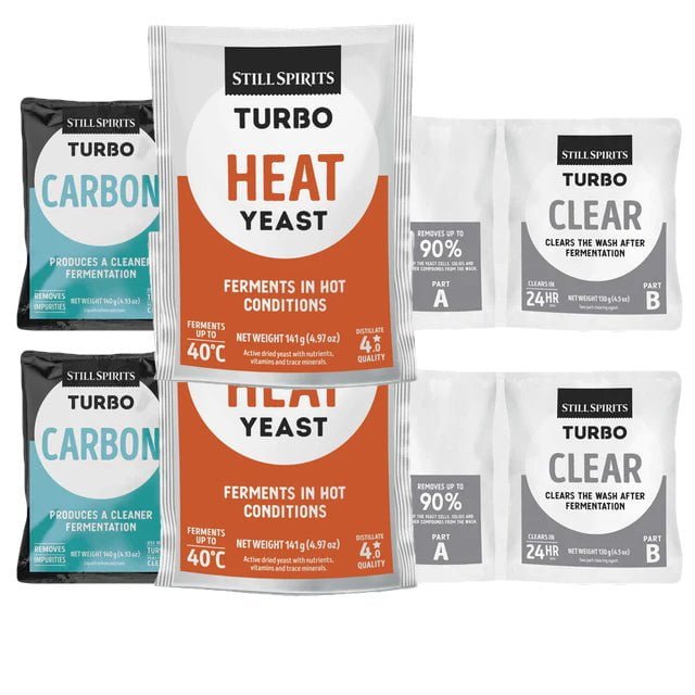 T500 Heat Yeast, Carbon & Clear Double Pack - Distillery King Australia