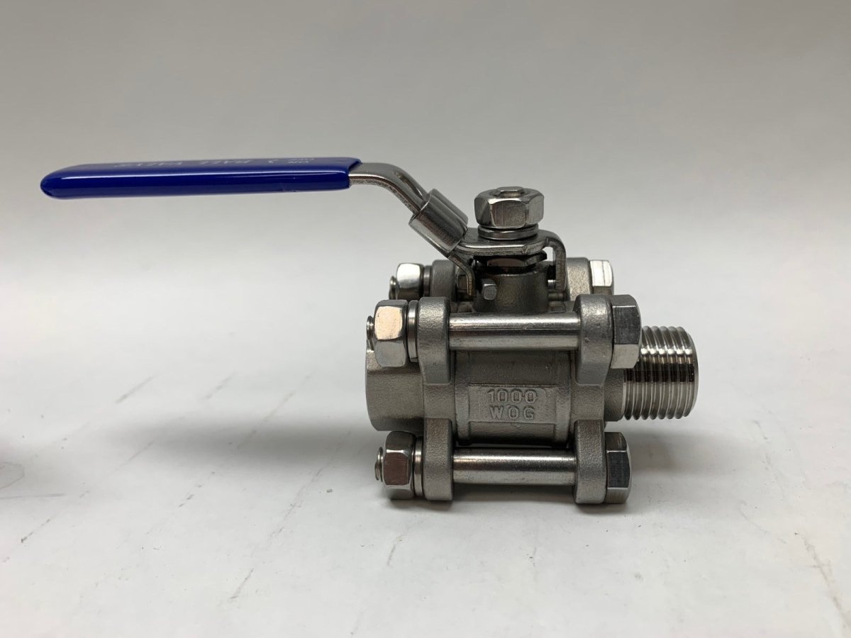 Three-Piece Ball Valve - 1/2 Inch Male/Female