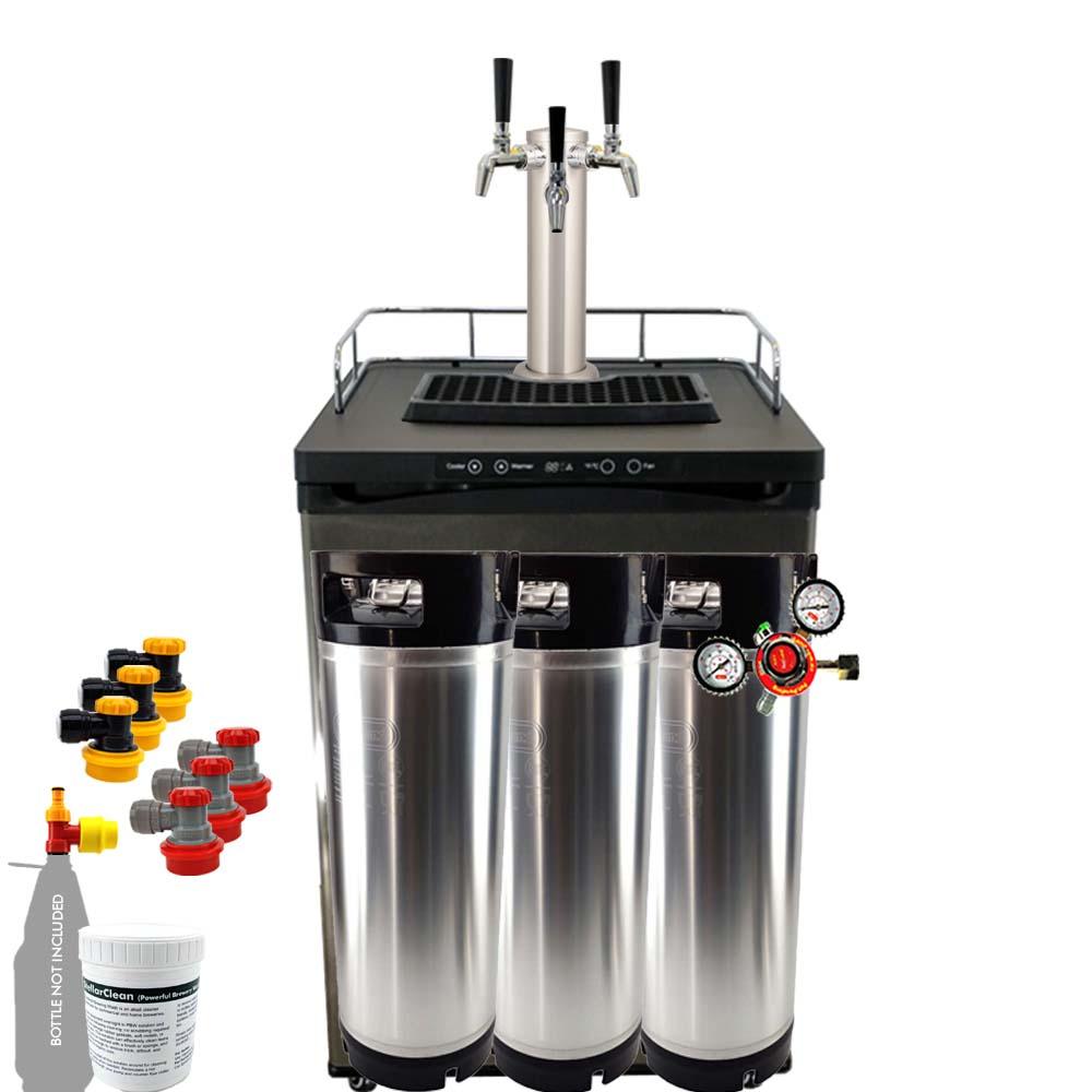 Three Tap Series X Kegerator Homebrew Mega Pack