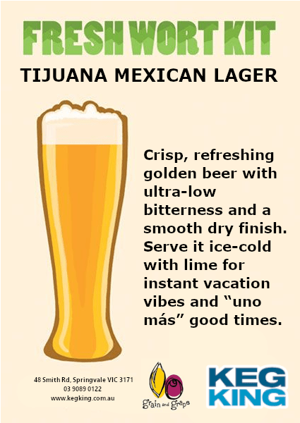 Tijuana lager fresh wort kit