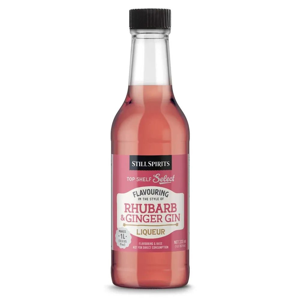 Top Shelf Select Liqueur Essence Rhubarb & Ginger Gin - Distillery King Australia
