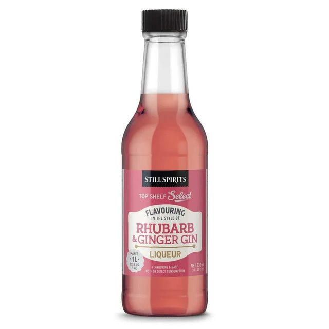 Top Shelf Select Liqueur Essence Rhubarb & Ginger Gin - Distillery King Australia