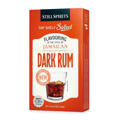 Top Shelf Select Rum Jamaican Dark Rum Essence (2 x 1.125L Sachets) - Distillery King Australia