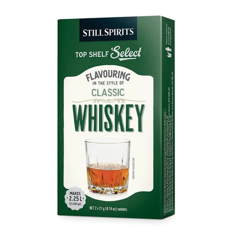 Top Shelf Select Whiskey Essence (2 x 1.125L Sachets) - Distillery King Australia