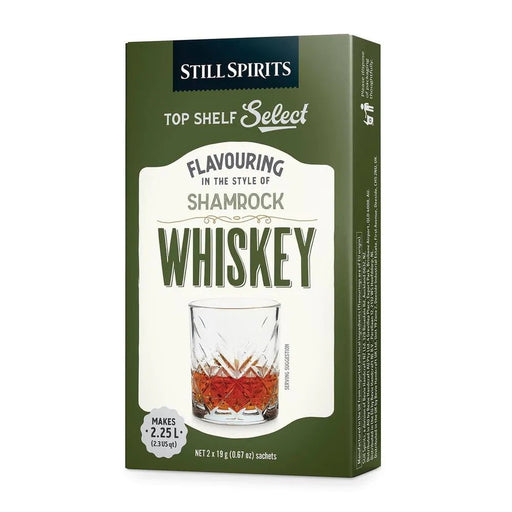 Top Shelf Select Whiskey Shamrock Whisky Essence (2 x 1.125L Sachets) - Distillery King Australia