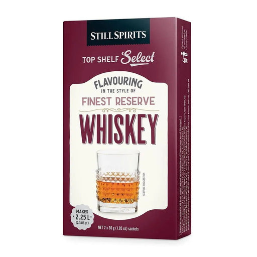Top Shelf Select Whisky Finest Reserve Whiskey Essence (2 x 1.125L Sachets) - Distillery King Australia