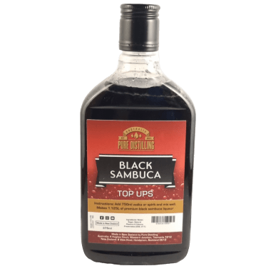 Top Ups Black Sambuca Liqueur Essence (Makes 1.125L using 750mL of Neutral Spirit) - Distillery King Australia