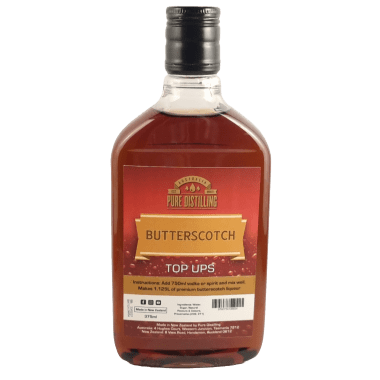 Top Ups Butterscotch Liqueur Essence (Makes 1.125L using 750mL of Neutral Spirit) - Distillery King Australia