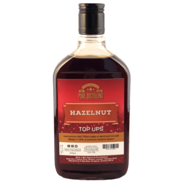 Hazelnut Top Ups liqueur bottle 375mL