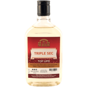 Triple Sec Top Ups liqueur bottle 375mL
