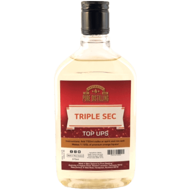 Triple Sec Top Ups liqueur bottle 375mL