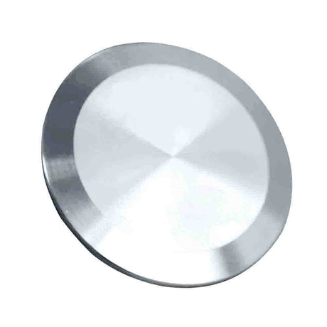 Triclover 4 inch stainless steel blank end cap