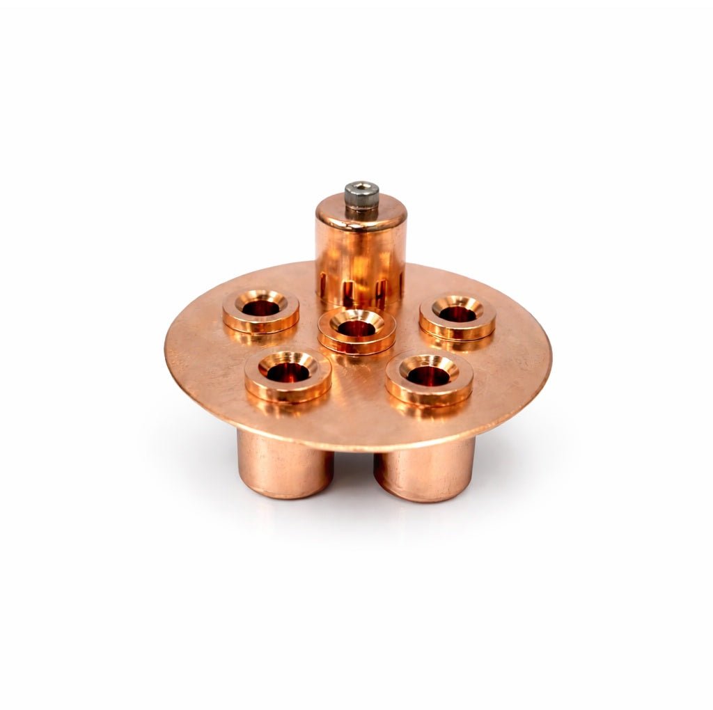 Triclover 4" Bubble Plate - copper plate