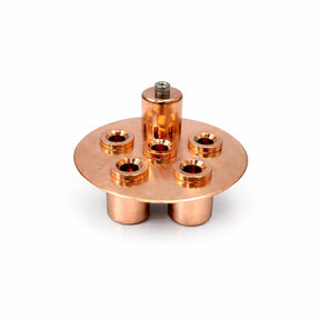 Triclover 4" Bubble Plate - copper plate